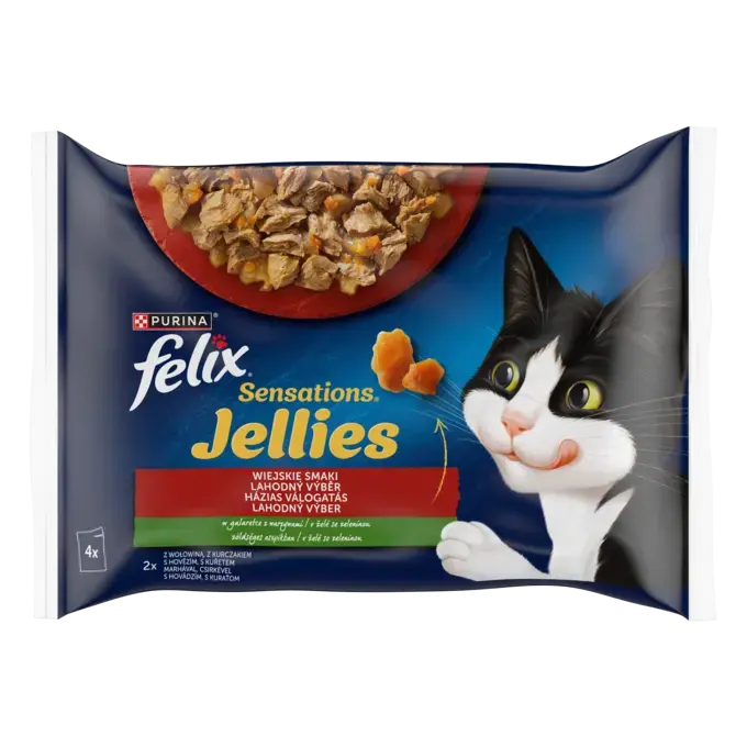 Felix Sensations Jellies Wiejskie Smaki w galaretce 4x85g