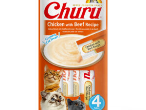 Inaba Cat Churu Chicken With Beef 4 x 14g