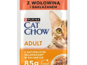 Cat Chow Adult Wołowina z bakłażanem w galaretce mokra karma dla kotów
