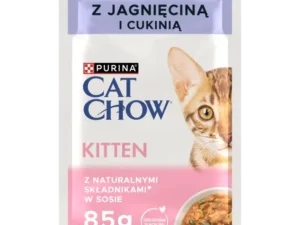 PURINA® CAT CHOW® Kitten z jagnięciną i cukinią w sosie dla kociąt