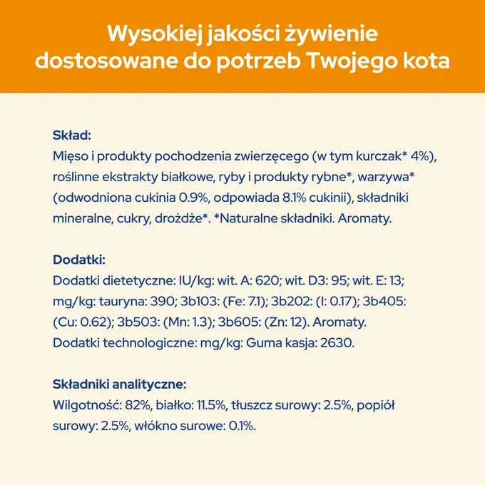 Cat Chow Adult Kurczak z cukinią w galaretce – mokra karma dla kotów - obrazek 5