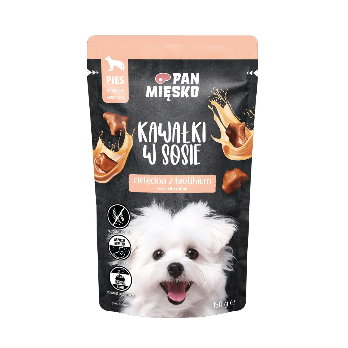 Pan Mięsko Kawałki w sosie Cielęcina z królikiem 150 g