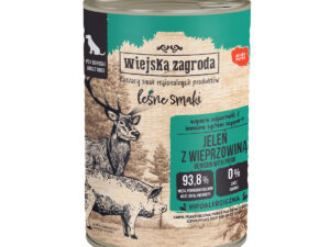 Karma mokra dla psa Wiejska Zagroda Jeleń z wieprzowiną Leśne Smaki 400 g
