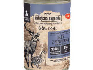 Karma mokra dla psa Wiejska Zagroda Leśne Smaki Jeleń z przepiórką 400 g (szczeniak)