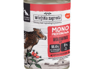 Karma mokra dla psa Wiejska Zagroda Wołowina monoproteinowa 400 g