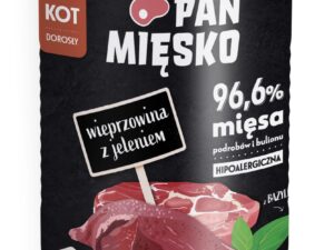 Pan Mięsko Karma mokra dla kota Wieprzowina z jeleniem (dorosły) 400g