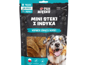Przysmak dla psa Pan Mięsko Mini steki z indyka (dorosły) 80g