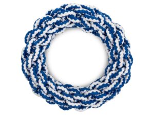 BarryKing pierścień ze sznurka biało-niebieski 17cm