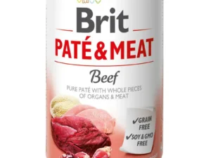 BRIT PATÉ & MEAT z wołowiną – mokra karma dla psa – puszka – 400 g