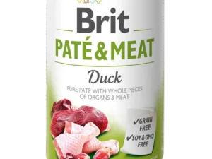 BRIT PATÉ & MEAT z kaczką – mokra karma dla psa – puszka – 400 g