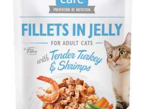 Brit Care Cat Fillets in Jelly indyk i krewetki 85g