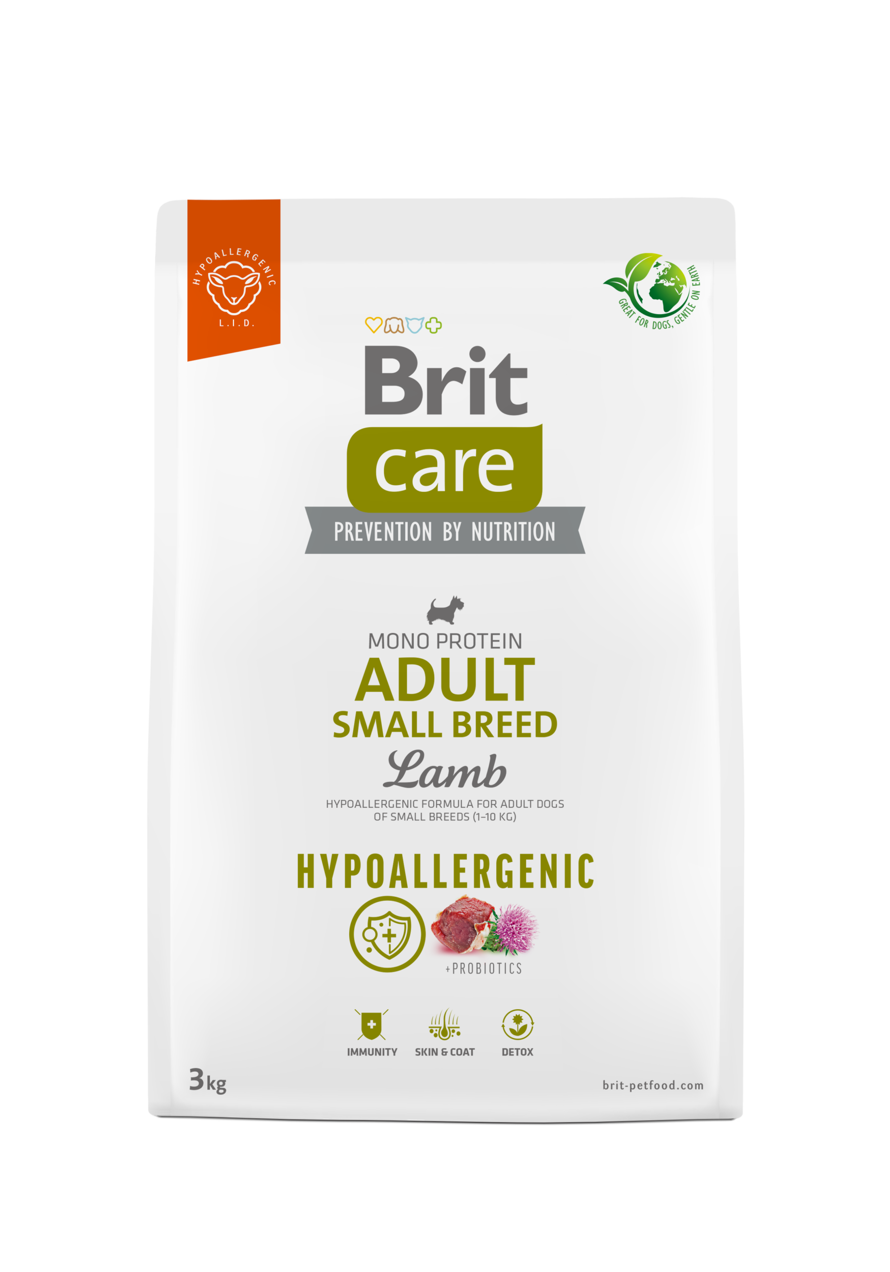Brit Care Dog Hypoallergenic Adult Small Breed jagnięcina 3kg