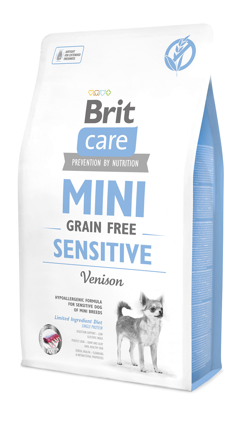 Brit Care Mini Grain-Free Sensitive, dziczyzna, 2 kg