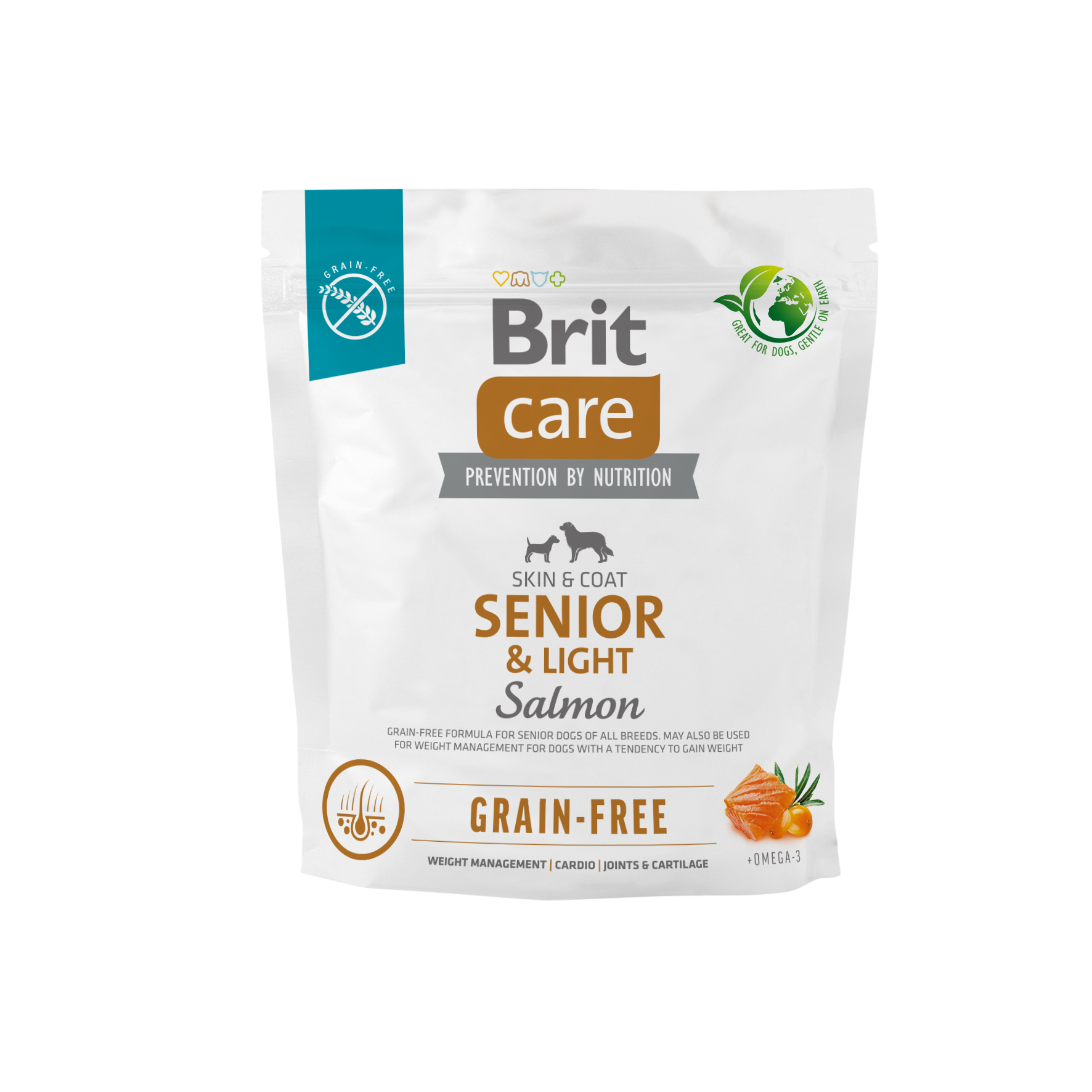 Brit Care Dog Grain-free Senior & Light łosoś i ziemniaki 1kg