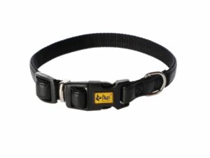DINGO Obroża BASIC z plastikowym zapięciem 1,0x32cm czarna