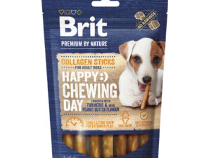 Brit Premium Collagen Sticks Kolagenowe patyczki dla psa o smaku masła orzechowego 12cm/7 szt