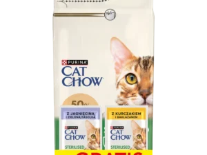 PURINA Cat Chow Sterilised Karma bogata w indyka 1,5kg + 2 saszetki GRATIS