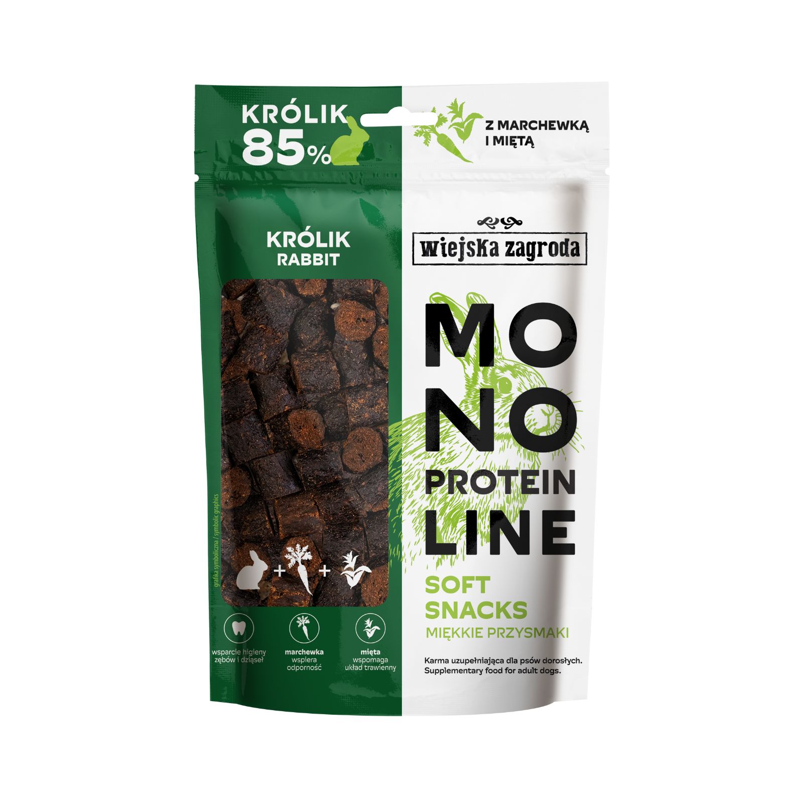 Przysmak dla psa Wiejska Zagroda Monoproteinowy soft snacks Królik 115g