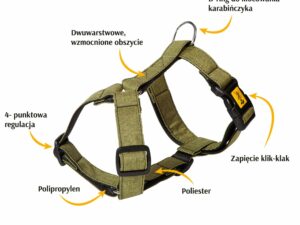 DINGO Szelki guard SCANDI roz. S fiolet