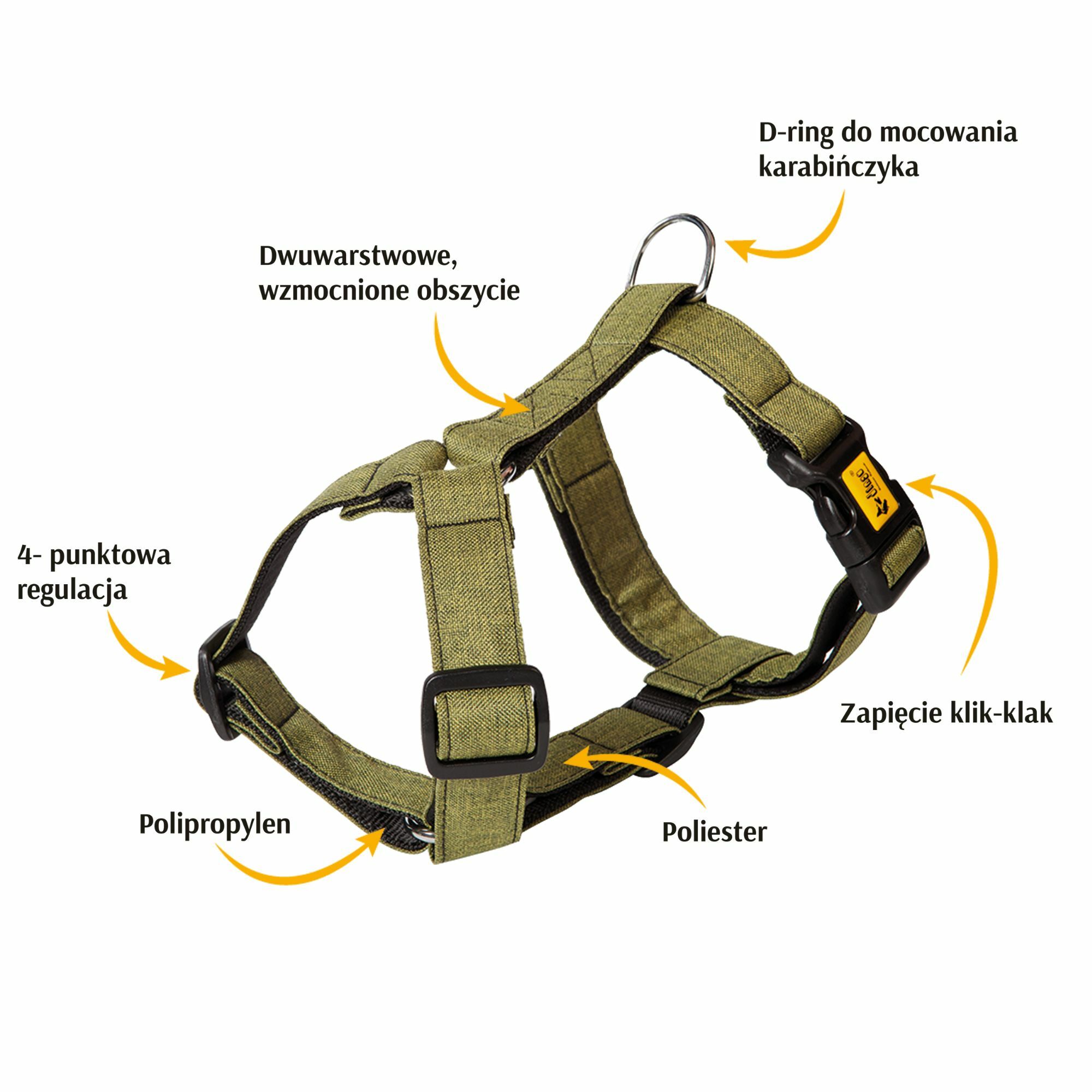 DINGO Szelki guard SCANDI roz. S fiolet - obrazek 2